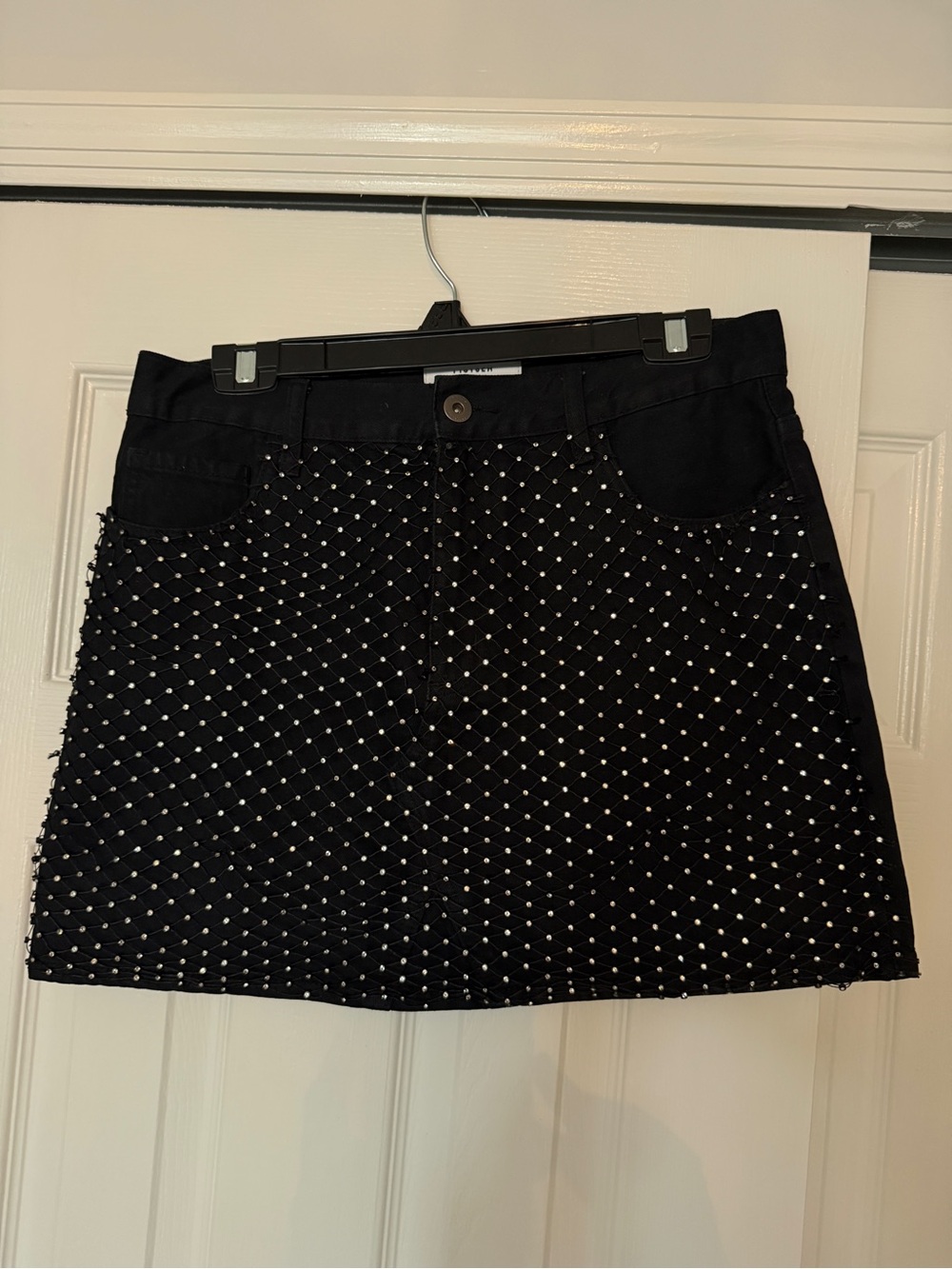 Pistola Black Studded Mini Skirt